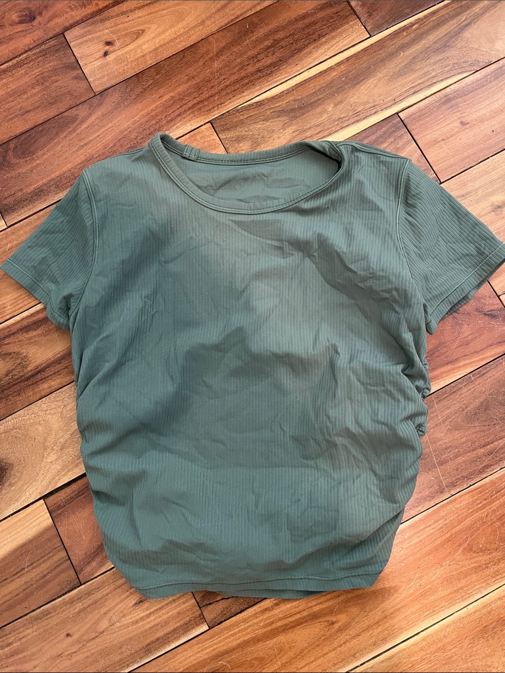 lululemon athletica Short-Sleeve Ribbed Tee — Olive
